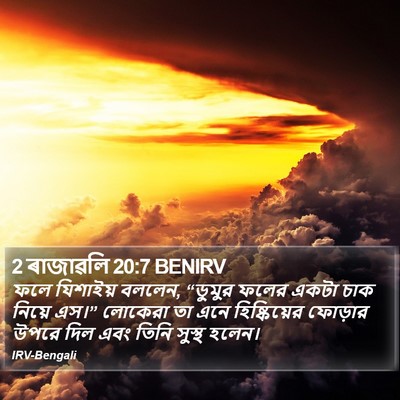 2 ৰাজাৱলি 20:7 BENIRV Bible Verse Image