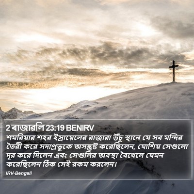 2 ৰাজাৱলি 23:19 BENIRV Bible Verse Image