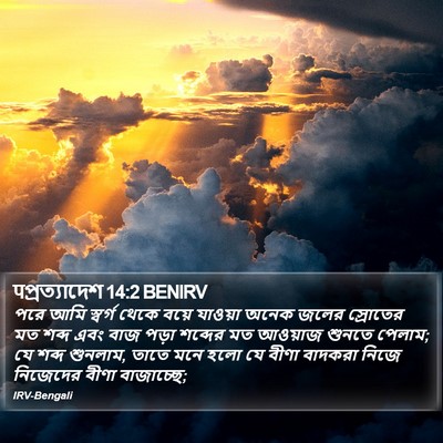 पপ্রত্যাদেশ 14:2 BENIRV Bible Verse Image