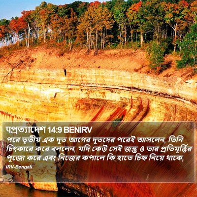 पপ্রত্যাদেশ 14:9 BENIRV Bible Verse Image