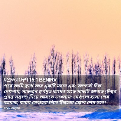 पপ্রত্যাদেশ 15:1 BENIRV Bible Verse Image