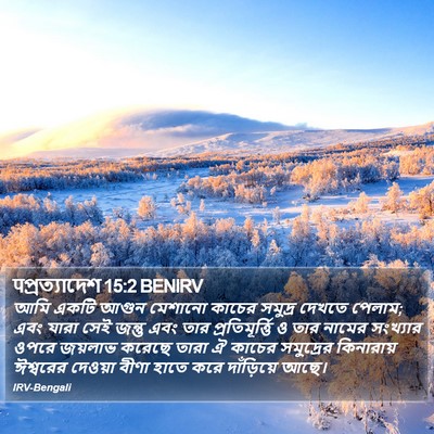 पপ্রত্যাদেশ 15:2 BENIRV Bible Verse Image