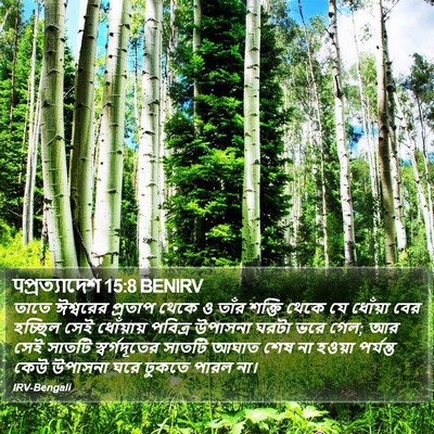 पপ্রত্যাদেশ 15:8 BENIRV Bible Verse Image