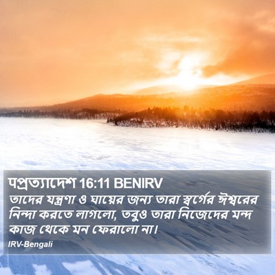 पপ্রত্যাদেশ 16:11 BENIRV Bible Verse Image