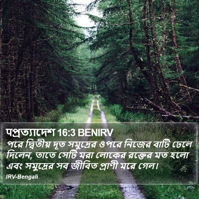पপ্রত্যাদেশ 16:3 BENIRV Bible Verse Image