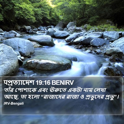 पপ্রত্যাদেশ 19:16 BENIRV Bible Verse Image