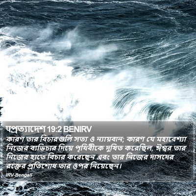 पপ্রত্যাদেশ 19:2 BENIRV Bible Verse Image