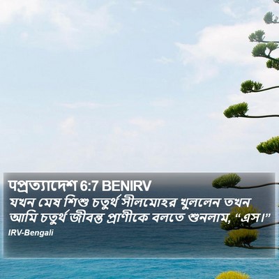 पপ্রত্যাদেশ 6:7 BENIRV Bible Verse Image