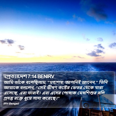 पপ্রত্যাদেশ 7:14 BENIRV Bible Verse Image