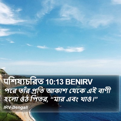 पশিষ্যচরিত 10:13 BENIRV Bible Verse Image