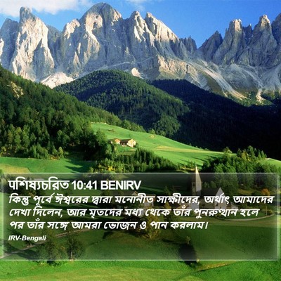 पশিষ্যচরিত 10:41 BENIRV Bible Verse Image