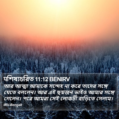 पশিষ্যচরিত 11:12 BENIRV Bible Verse Image