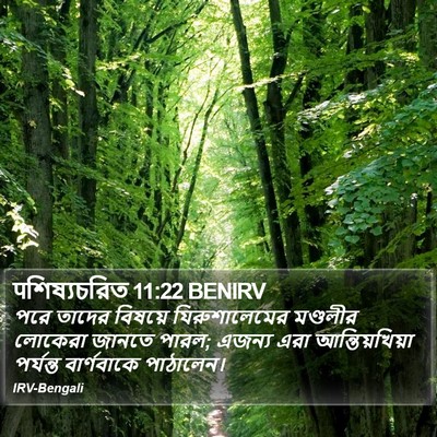 पশিষ্যচরিত 11:22 BENIRV Bible Verse Image
