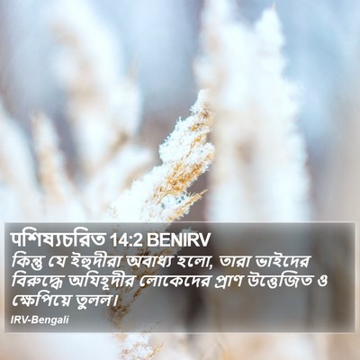 पশিষ্যচরিত 14:2 BENIRV Bible Verse Image