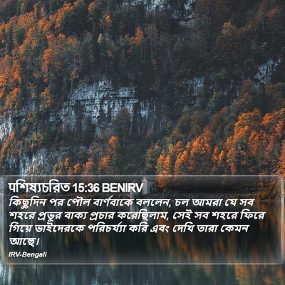 पশিষ্যচরিত 15:36 BENIRV Bible Verse Image