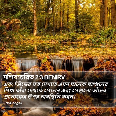 पশিষ্যচরিত 2:3 BENIRV Bible Verse Image