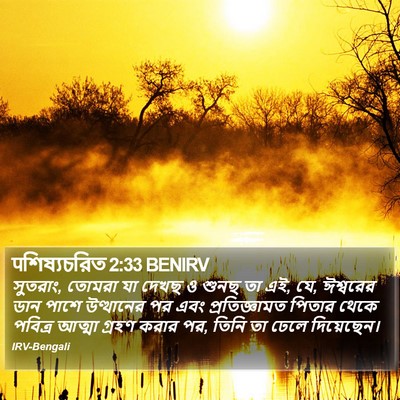 पশিষ্যচরিত 2:33 BENIRV Bible Verse Image