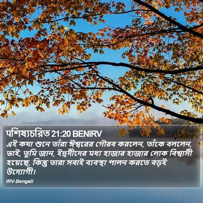 पশিষ্যচরিত 21:20 BENIRV Bible Verse Image