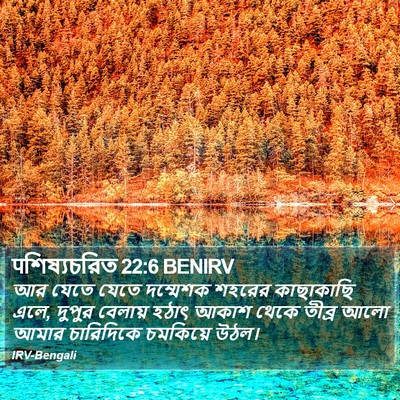 पশিষ্যচরিত 22:6 BENIRV Bible Verse Image