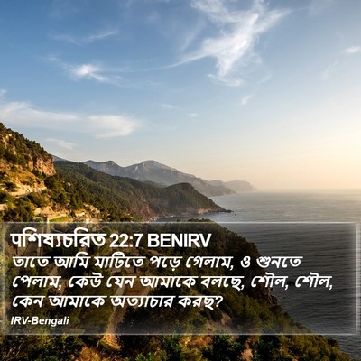 पশিষ্যচরিত 22:7 BENIRV Bible Verse Image