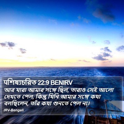 पশিষ্যচরিত 22:9 BENIRV Bible Verse Image