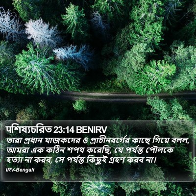 पশিষ্যচরিত 23:14 BENIRV Bible Verse Image