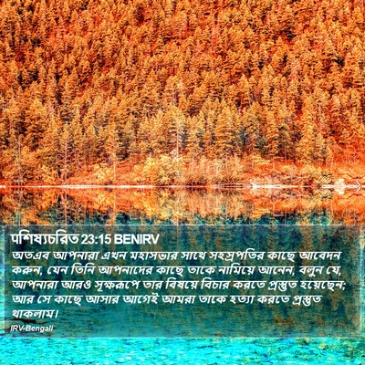 पশিষ্যচরিত 23:15 BENIRV Bible Verse Image