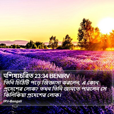 पশিষ্যচরিত 23:34 BENIRV Bible Verse Image