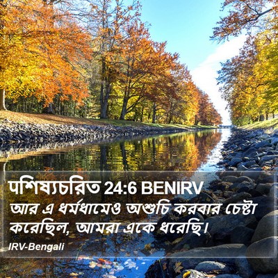 पশিষ্যচরিত 24:6 BENIRV Bible Verse Image
