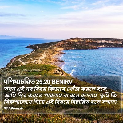पশিষ্যচরিত 25:20 BENIRV Bible Verse Image