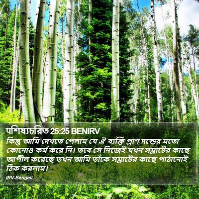 पশিষ্যচরিত 25:25 BENIRV Bible Verse Image