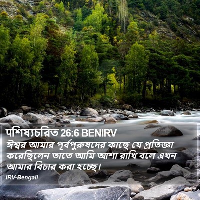 पশিষ্যচরিত 26:6 BENIRV Bible Verse Image