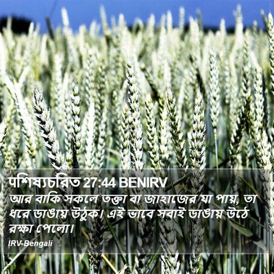 पশিষ্যচরিত 27:44 BENIRV Bible Verse Image