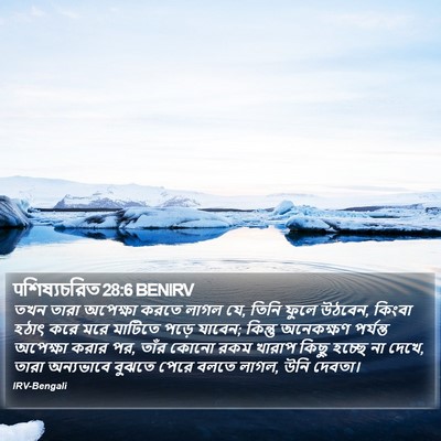 पশিষ্যচরিত 28:6 BENIRV Bible Verse Image