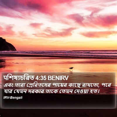पশিষ্যচরিত 4:35 BENIRV Bible Verse Image