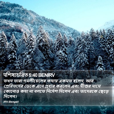 पশিষ্যচরিত 5:40 BENIRV Bible Verse Image