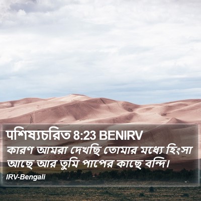 पশিষ্যচরিত 8:23 BENIRV Bible Verse Image