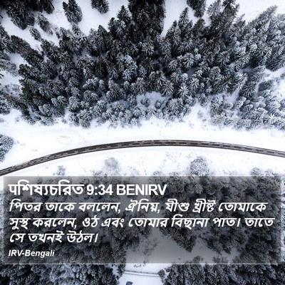 पশিষ্যচরিত 9:34 BENIRV Bible Verse Image