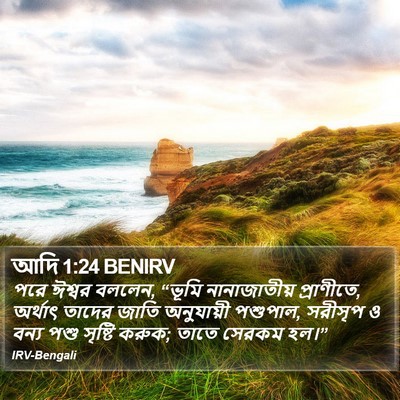 আদি 1:24 BENIRV Bible Verse Image