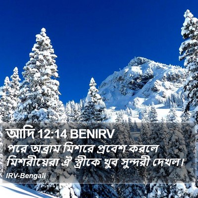 আদি 12:14 BENIRV Bible Verse Image