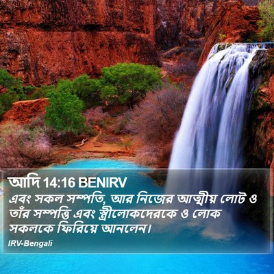 আদি 14:16 BENIRV Bible Verse Image