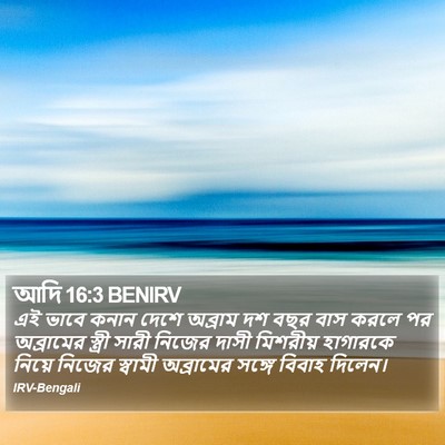 আদি 16:3 BENIRV Bible Verse Image