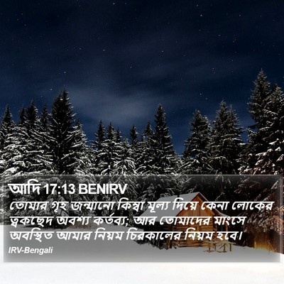আদি 17:13 BENIRV Bible Verse Image
