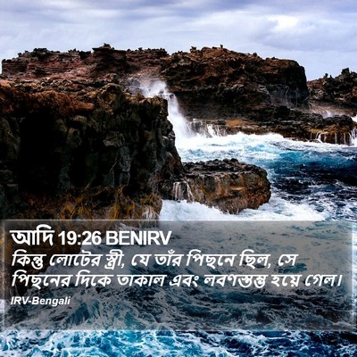 আদি 19:26 BENIRV Bible Verse Image