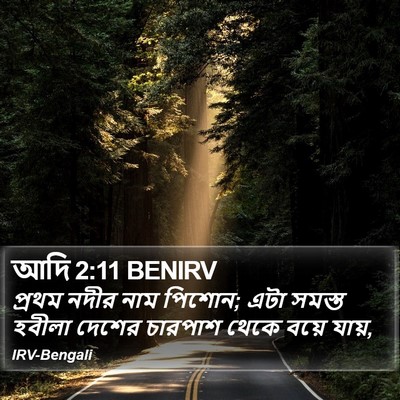আদি 2:11 BENIRV Bible Verse Image