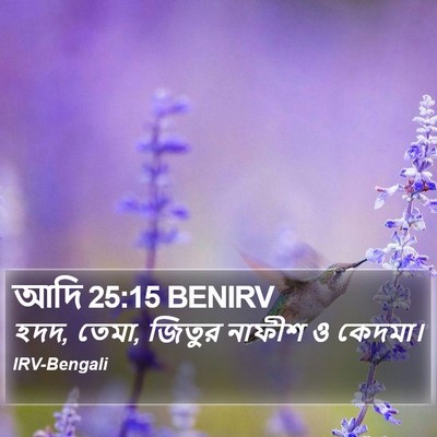 আদি 25:15 BENIRV Bible Verse Image