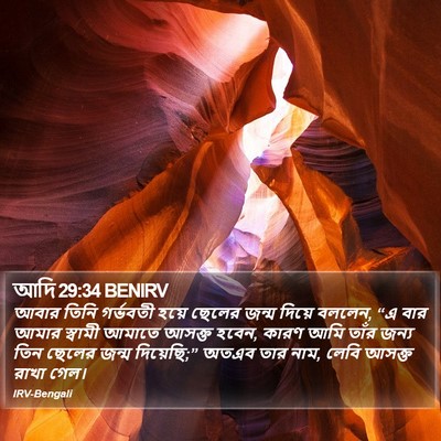 আদি 29:34 BENIRV Bible Verse Image