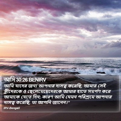 আদি 30:26 BENIRV Bible Verse Image