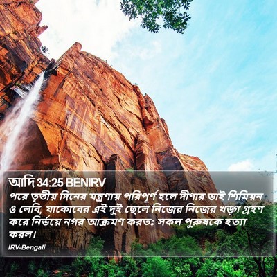 আদি 34:25 BENIRV Bible Verse Image