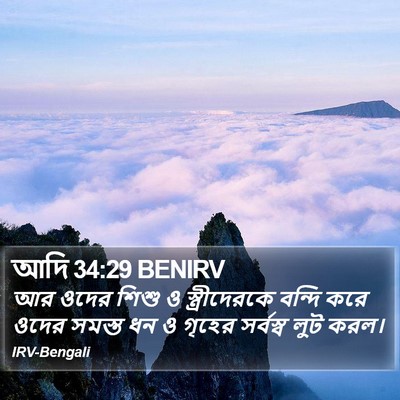 আদি 34:29 BENIRV Bible Verse Image